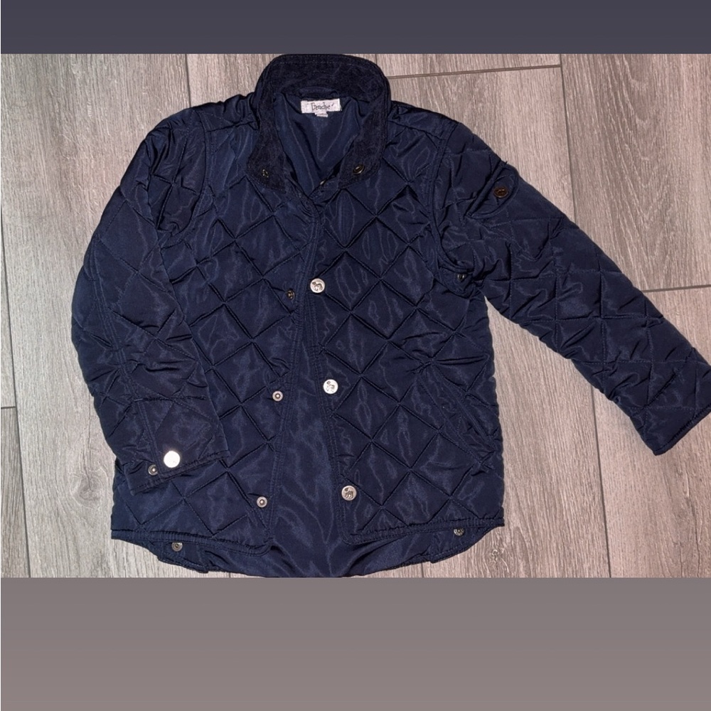 Frenchi Navy Quilted Kids Jacket